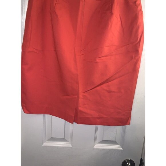 Halogen Coral Color Preppy Business Casual Pencil Skirt Size 10 - Picture 5 of 8